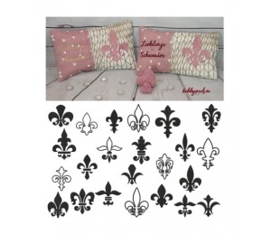 Stickserie - Fleur de Lis